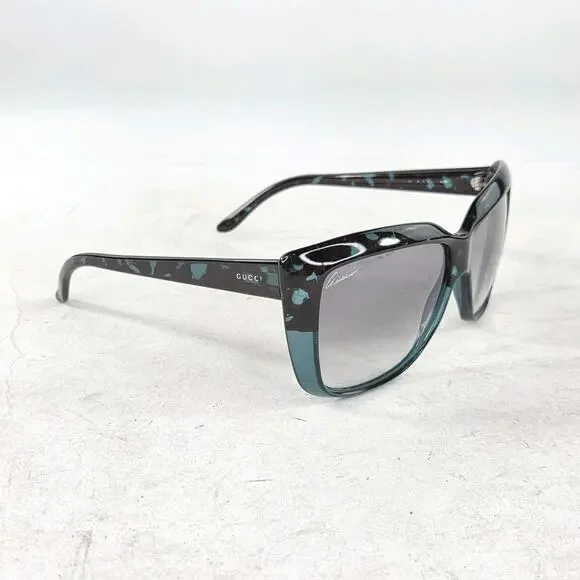 Gucci GG3585S Designer Luxury Sunglasses Black Turquoise  display picture 3